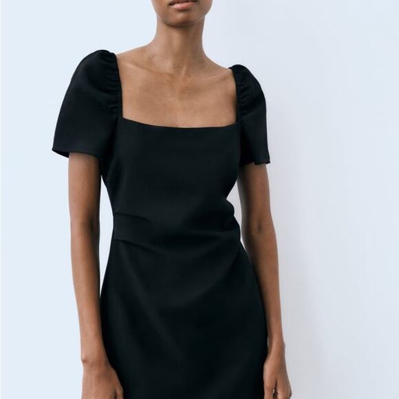 ZARA OPEN BACK MINI DRESS - Picture 2 of 8